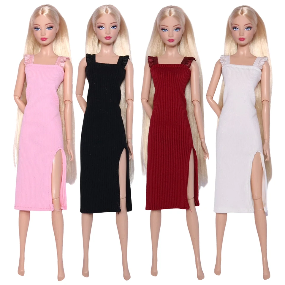 4 počítače Supermodel Doll Dress za 30 cm Doll Clothes Fashion Dlhá sukňa Vynikajúce bábiky Doplnky súpravy