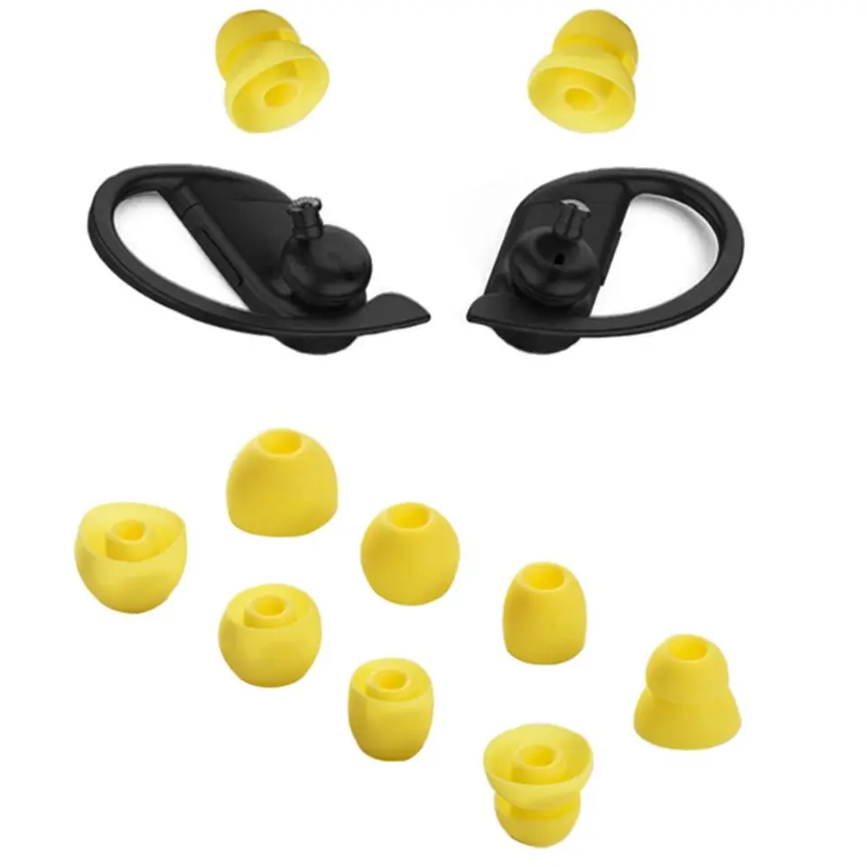 4 páry silikagélové uší tipy náhradné zvuky izolujúce ušné púčiky umývateľné viacfarebné pre rytmy PowerBeats Pro/Powerbeats 3
