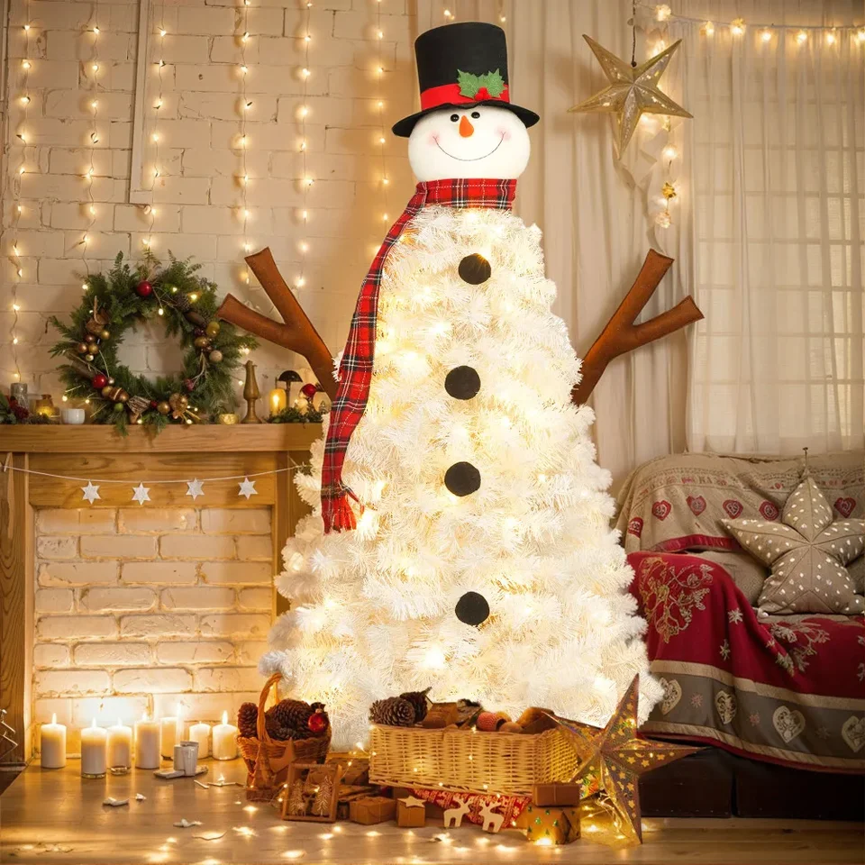 4-stôp vianočný vianočný stromček Snowman v tvare umelých vianočných vianočných vianočných vianočných vianočných vianočných vianočných sviatkov dekoráciu festivalu PVC vo vnútri i zvonku