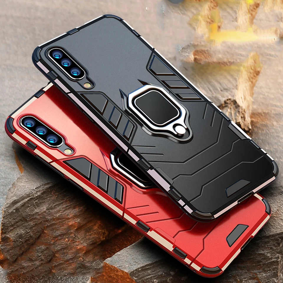 4 V 1 prípadu pre Samsung Galaxy A70 A50 Case Cover Cover Držiteľ puzdra pre Samsung A50 A 70 A20 A30