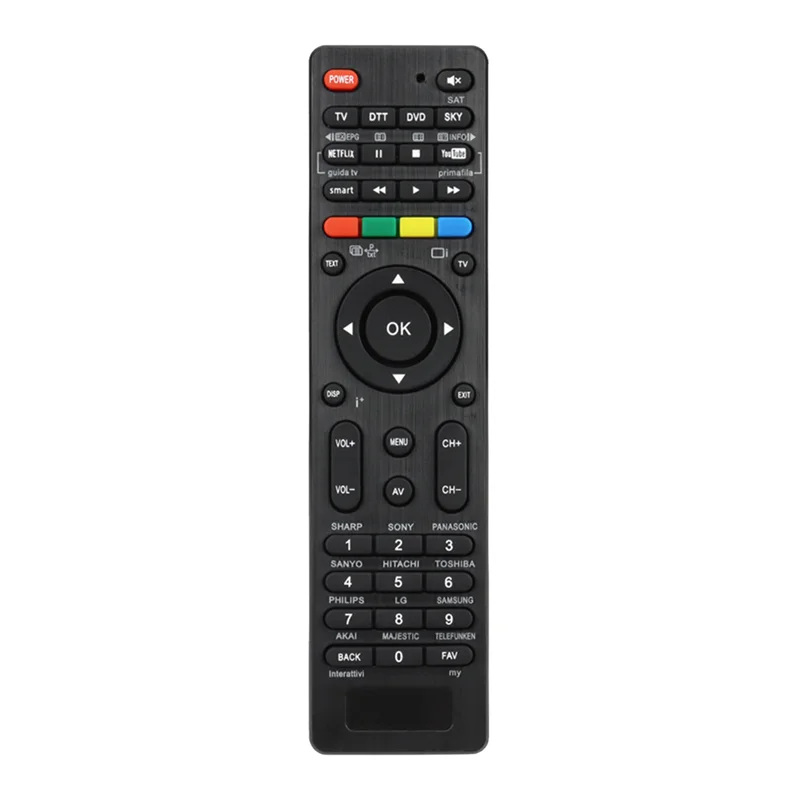 4 v 1 univerzálne diaľkové ovládanie pre televíziu DTT DVD Sky One-Key Search Automatic Matching