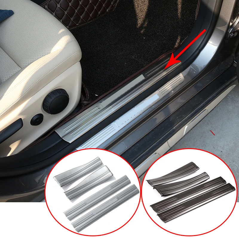 4 x čierne a strieborné dverové parametry Ochrana doštičiek pre Mercedes Benz AB CLA Trieda W176 W246 W117 C117 X156 Auto príslušenstva