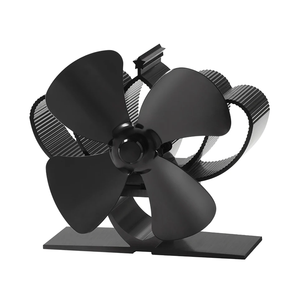 4 čepeľ Mini Fan Fan Fan Tepelný kachle ventilátor ventilátor dreva Burner Eco Tichý ohrievač Zimný domov Teplá efektívna distribúcia tepla