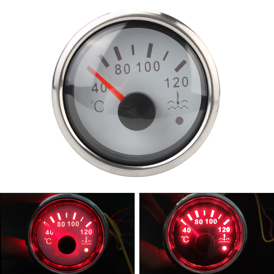 40-120 ℃ Indikátor vozidla s vozidlom s vozidlom s nákladným automobilom 52 mm inteligentný výstraž