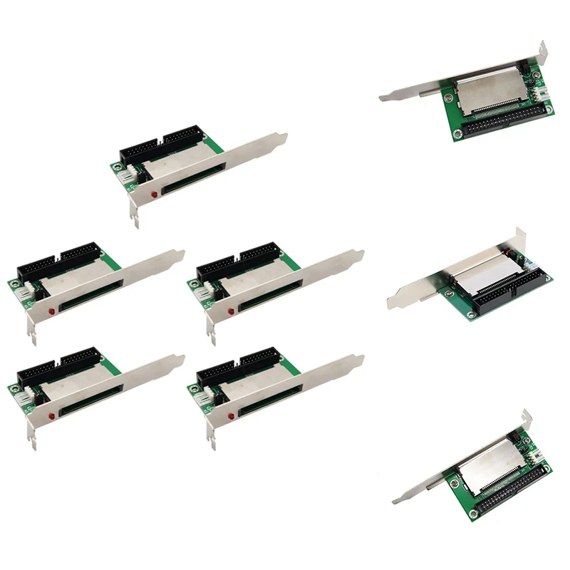 40-kolíkový CF adaptér IDE Adapter CF na IDE Adapter PCI Držiak PCI zadný panel 5 PCS
