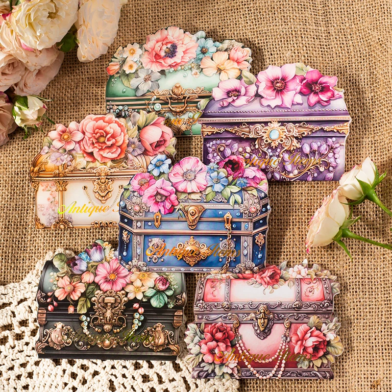 40 ks vintage priehľadné nálepky pre domáce zvieratá balenie kvety staré predmety Dekoratívny scrapbooking Material DIY Junk Journal Supplies