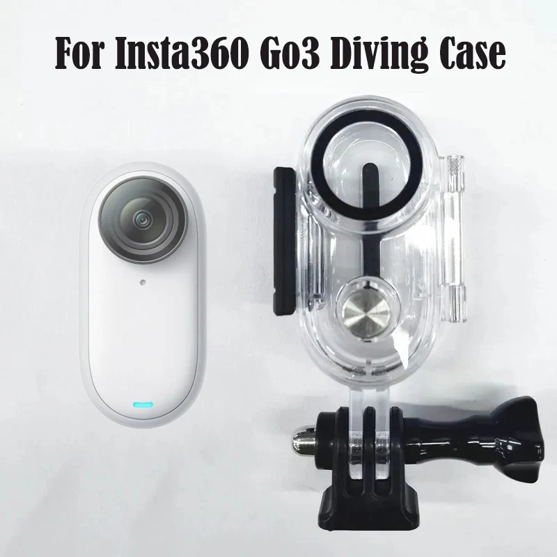 40 m nepremokavá škrupina pre Insta360 go 3 Puzdro pre palci 1/4 konektorového potápačského puzdra pre príslušenstvo kamery Insta360 GO3 Action Action Camera