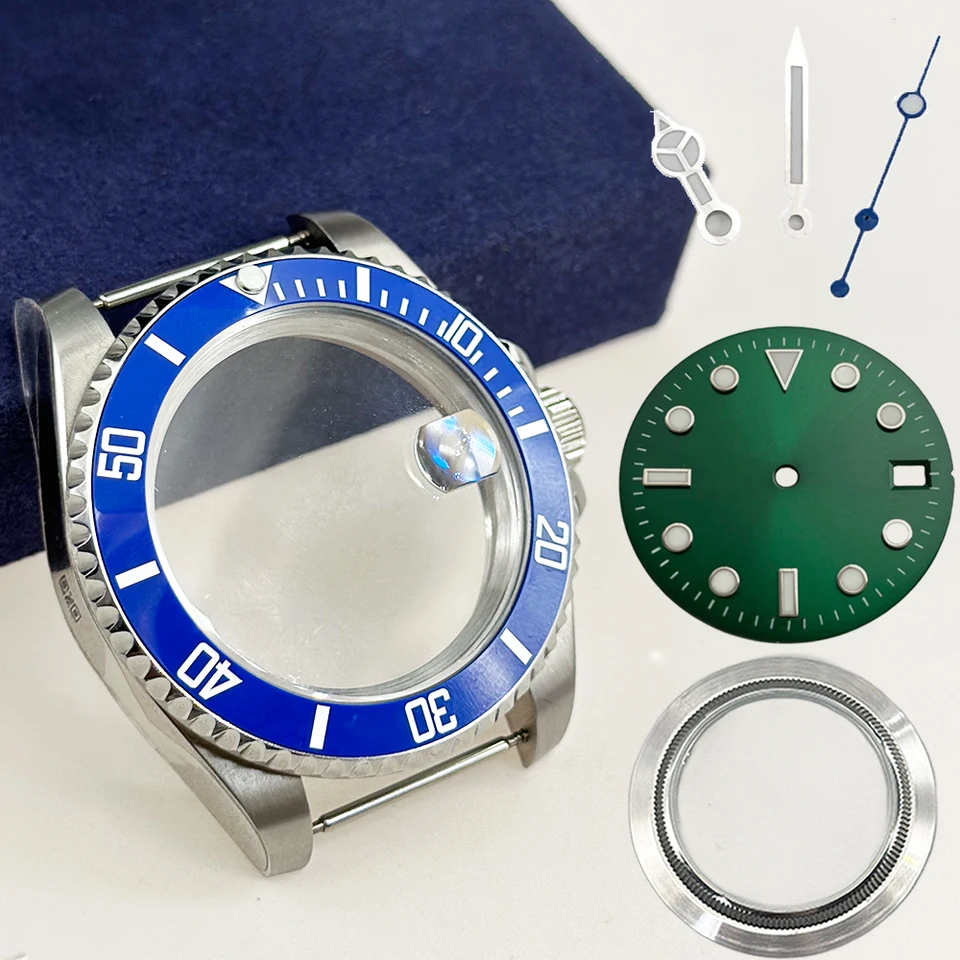 40 mm prípady pánskych hodiniek Ceramic Branch zafírové sklo Fit NH35 NH36 ETA 2824 MIYOTA 8215 Pohyb 28,5 mm Dial Submariner