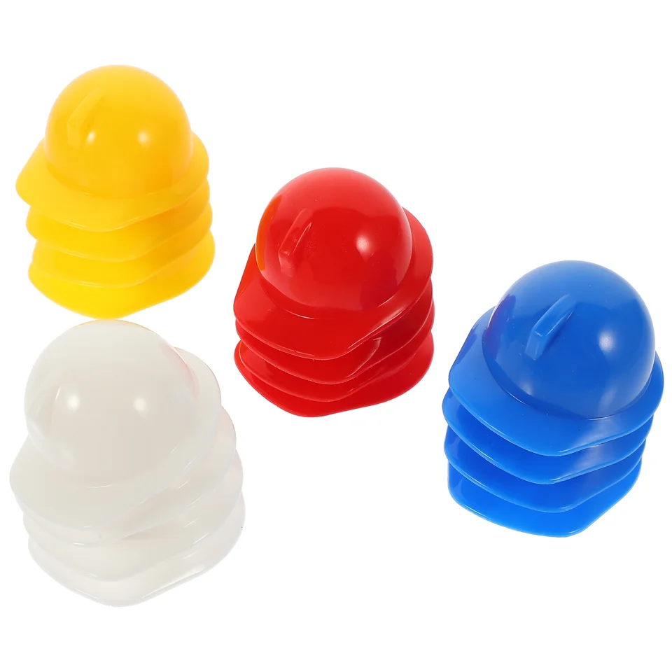 40 počítačov Bábätká bábiky Mini Construction Hat Hat Pet Bezpečnosť prilby tvorivé večierok