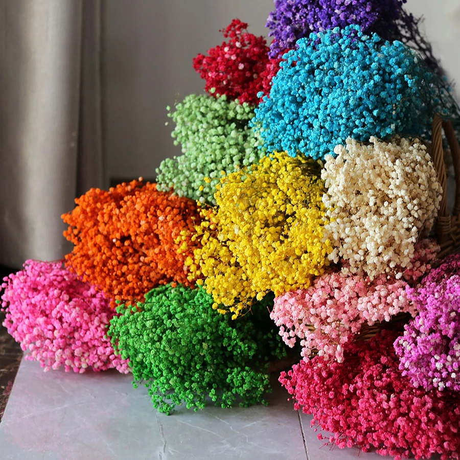 400-2000g A Conzervované detské dychové kvety kvety Real Forever Natural Eternal Gypsophila Paniculata Domáca večierok Prázdnina sviatok