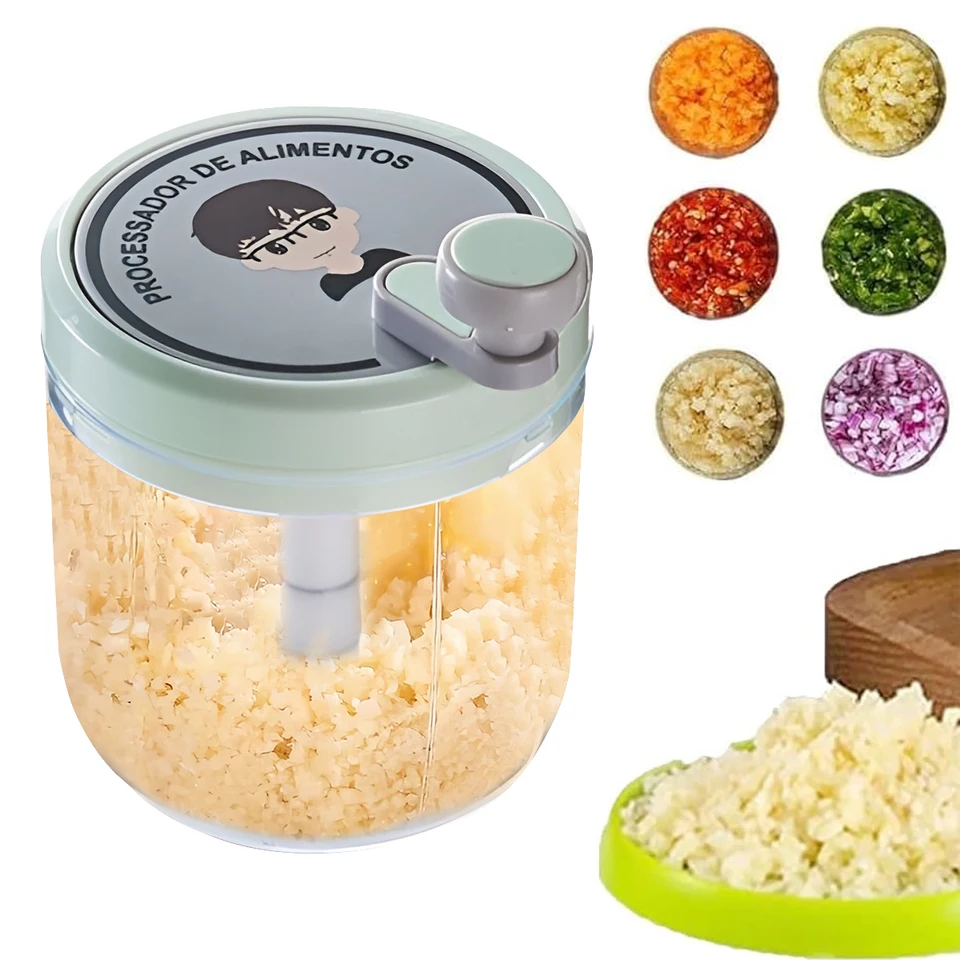 400 ml cesnakového vrtuľníka manuálne mäso Mlech Mincer Hand Drmotnik pre kuchynské náradie Potravina Grinder cibuľa chilli chilli cutter cutter MASHER