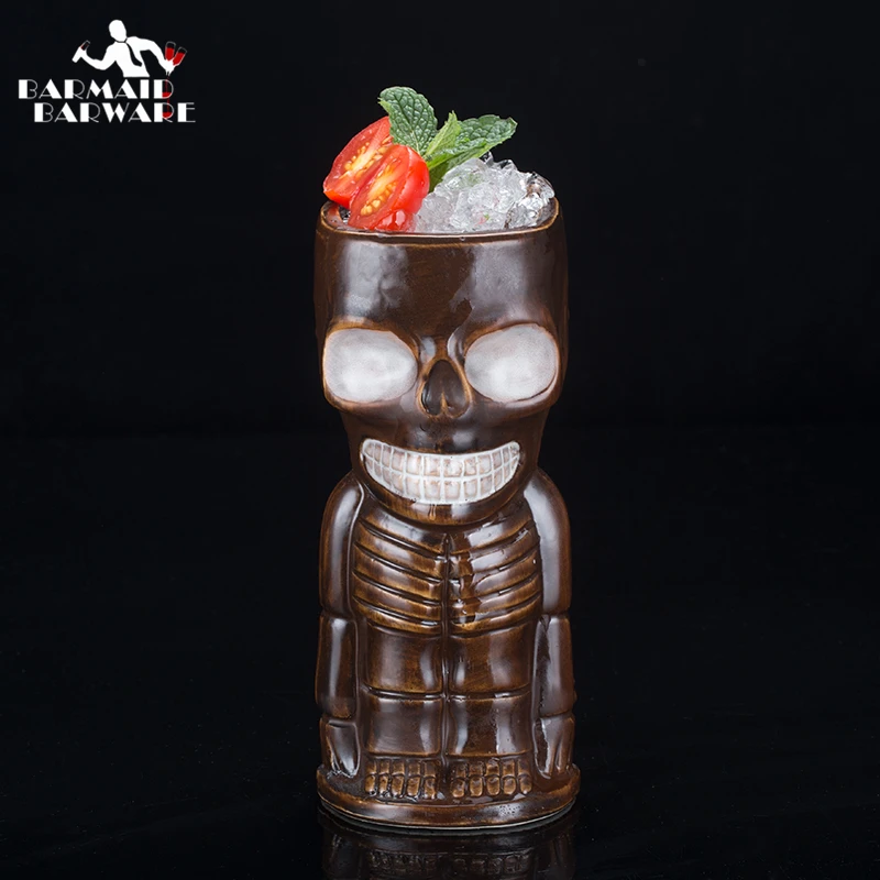 400 ml lebka bábika tiki hrnček kokteilový šálka piva víno s keramikou tiki hrnčeky umelecké remeslá kreatívne hrnčeky na Havaj