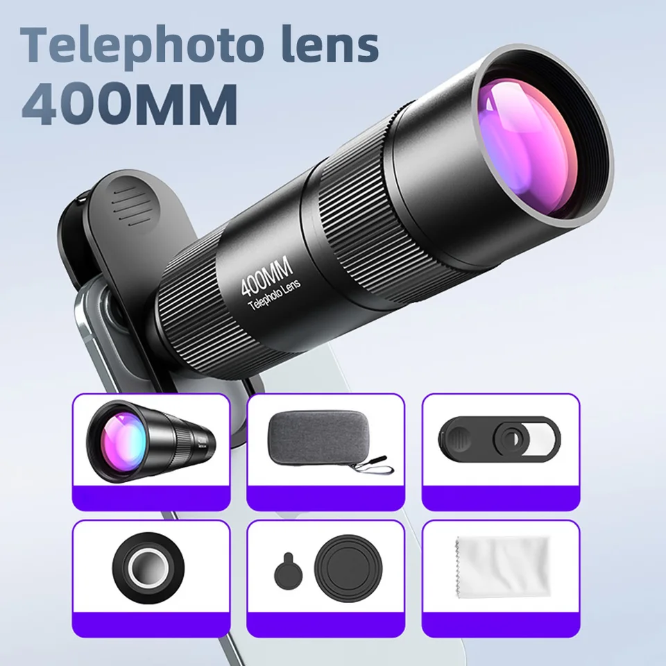 400 mm telefónny objektív pre telefonické objektív pre objektív so zoomom Smarphone s Universálny