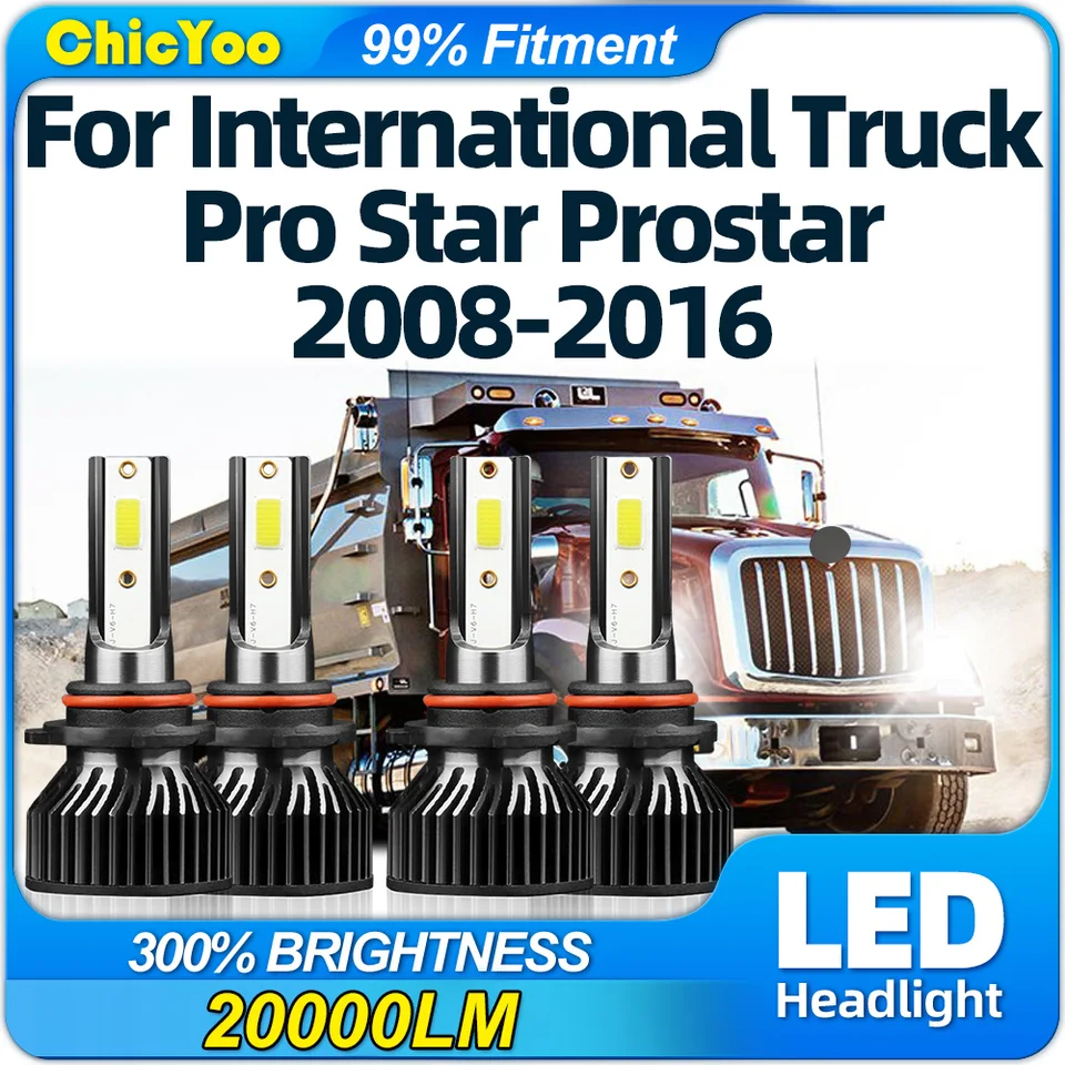 40000LM CANBUS LED žiarovky LED žiarovky 6000K Biele autá Lights 12V pre International Truck Pro Star Prostar 2008-2013 2014 2015 2015 2016