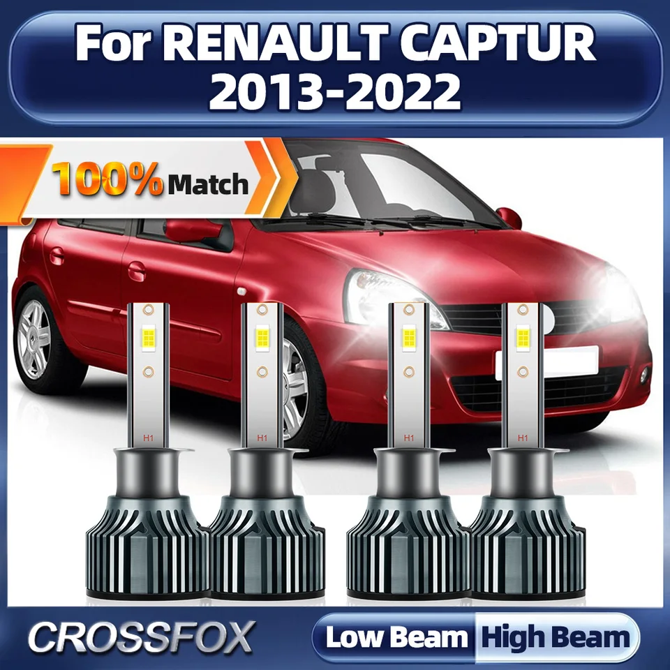 40000LM LED žiarovky svetlometov 240W CANBUS SEAPTAMPS 6000K BIELA ​​12V pre Renault CACTUR 2013-2016 2017 2018 2019 2020 2021 2022