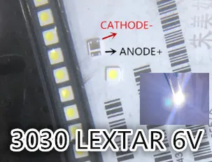 4000ks pre Lextar LED podsvietenie High-Power LED LED PCT 1,8W 3030 6V Cool White 150-187LM PT30W45 V1 TV aplikácia
