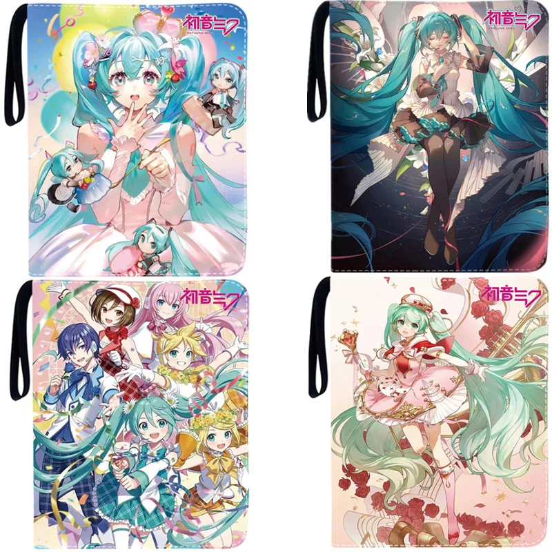 400ks karta Album Kniha anime Hatsune Miku Collection Card Zipper Game Cards Binder držiteľ detských darčekov hračky