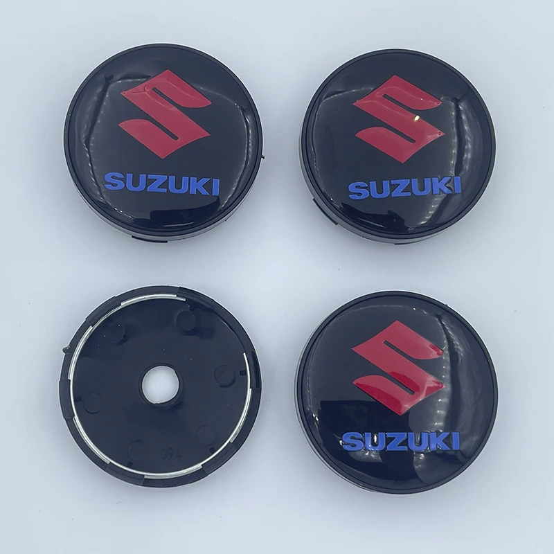 40ks 60 mm hliníkový automobil odznak kolesá Center Caps Caps Covers pre Suzuki Grand Vitara Sx4 Swift Jimny Kizashi Liana Wagon