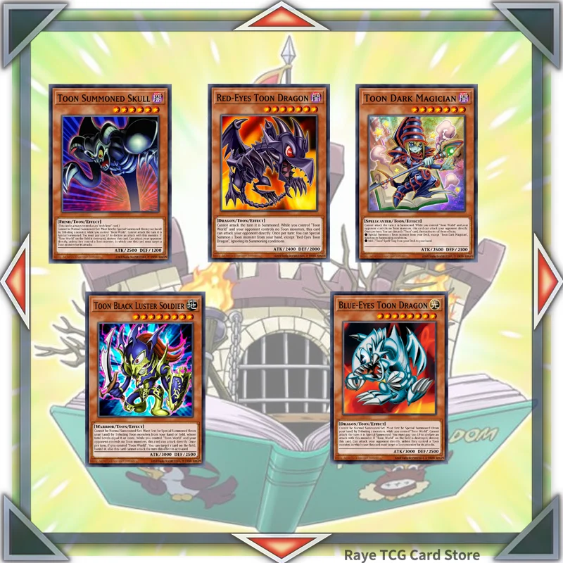 40ks karikatúra Toon World Yugioh Card Game Deck Easy Play nie originálny majster Duel DIY Deck MD
