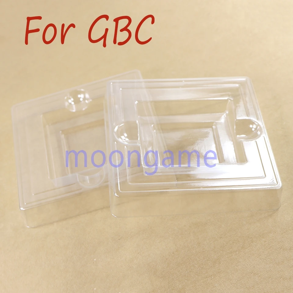 40ks pre Gameboy Color GBC Clear Plast Cartridge Case Pase Blister Balenie Vložte vnútorný podnos JP US Version