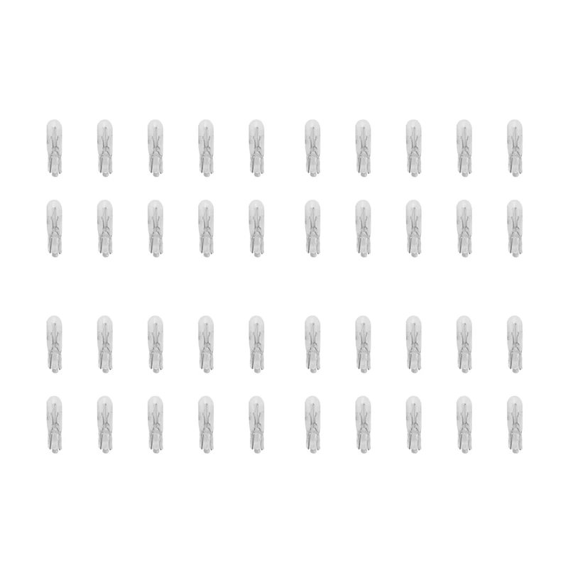 40ks T5 17 86 206 286 Halogénové žiarovky s prístrojovým panelom Automatické klinové prístrojové panely 1,2 W 12V svetlo zdroja teplá biela