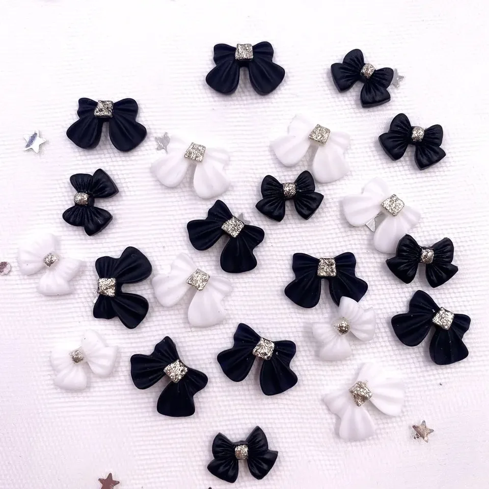 40ks živici Shiny Kawaii Bow Flatback kamienok kamienok s aplikáciou DIY Svadobné zápisníky na nechty príslušenstvo