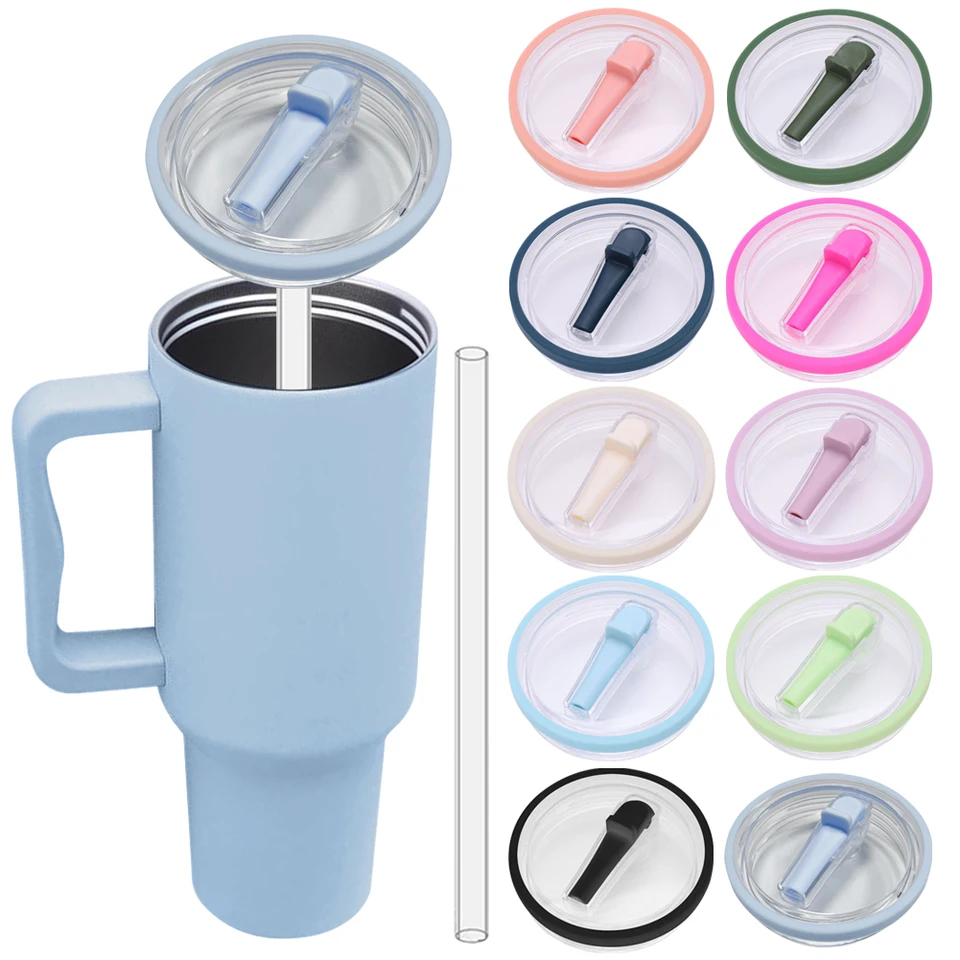 40oz Tumbler Flip Slaw veko nahradenie nahradenie pokrytia pokrytia rezistentnými na postriekané veko Turblera opakovane použiteľná slama
