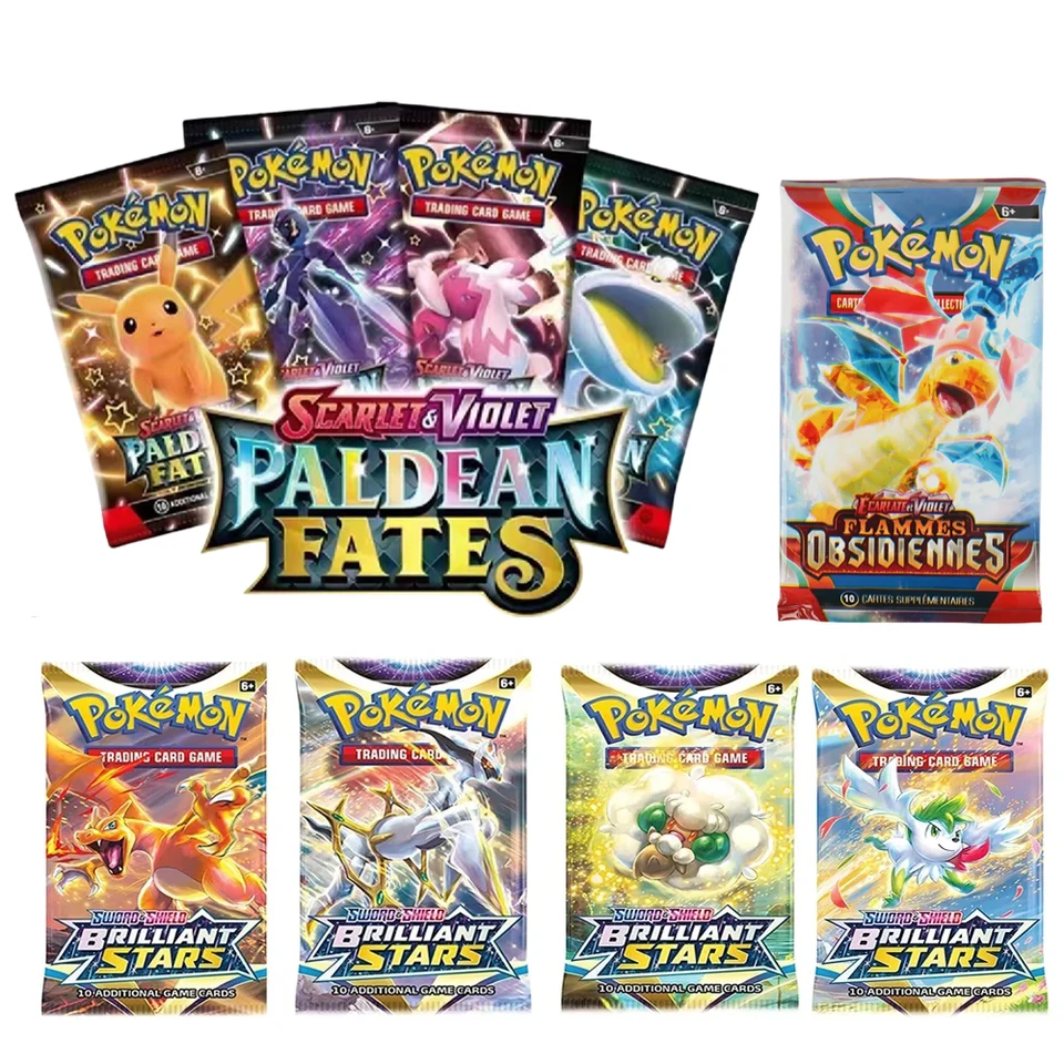 40PC Paldean Fates Pokemon Cards GX TAG Team VMAX Energy Shining Pokemon Card Game Carte Trading Collection Cards Cards Cards Pokemon
