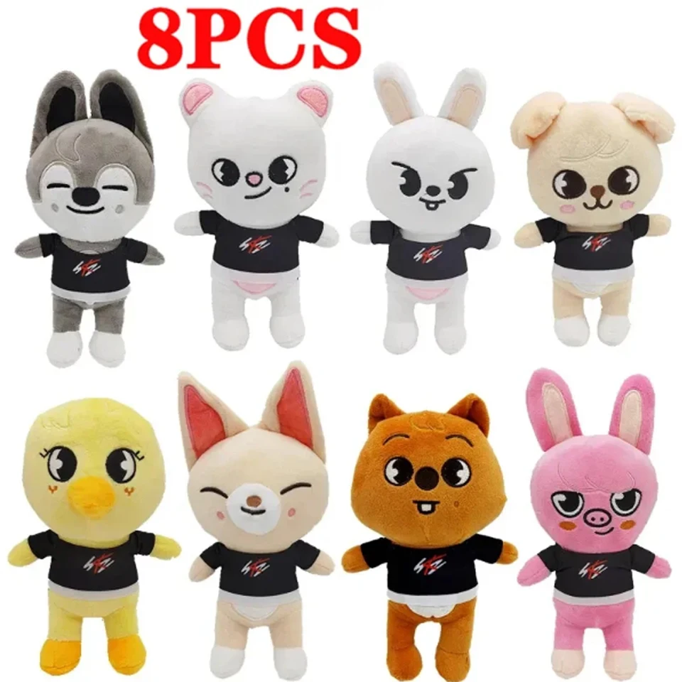40style 23cm plyšová hračka kawaii skzoo bludné plyšové karikatúry plnené zvieracie bábiky kawaii sprievodné hračky
