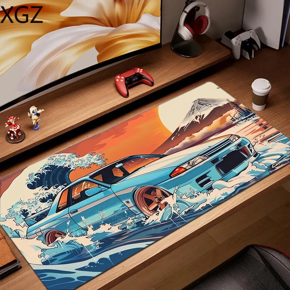 40x90cm veľkú hernú automobilovú podložku proti gumovému gumovému základne pre notebook príslušenstie