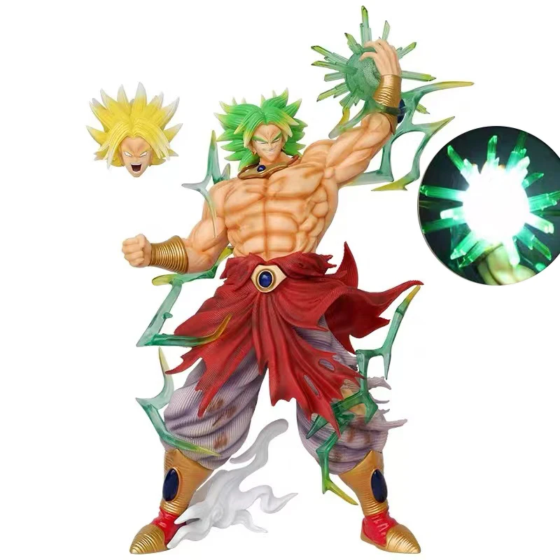 41 cm Anime Dragon Ball Figure Super Broli Action Figures GK Broly Bug STRSP LED