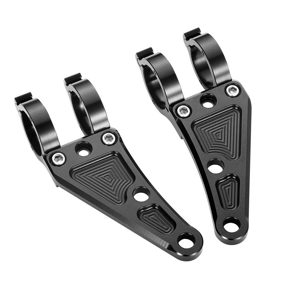 41 mm motocyklová držiak na držiak držiaka CNC hliníka zliatiny čierna pre Honda Yamaha Suzuki Fork Tubes M10 Hole Hole