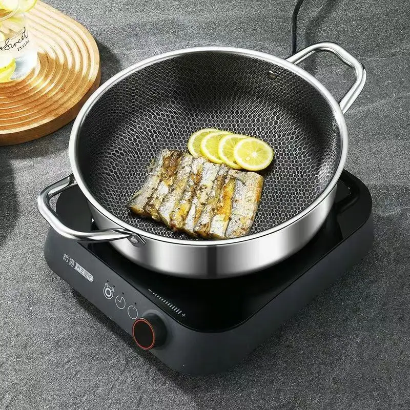 410 z nehrdzavejúcej oceľovej polievkovej hrniec Wok Fraing Pan Panys Paycomb Dotm Cooker Induction Cooker plynový sporák Všeobecne 28/30 cm panvice