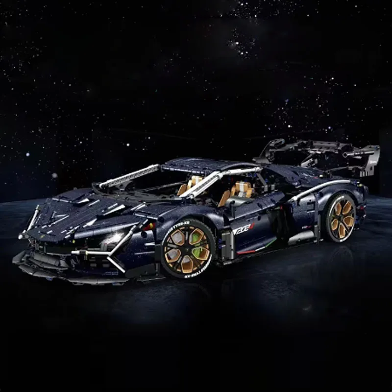 4106ks High-Difficulty Model Model Zhromaždenie Supercar Build Block využíva vysoko kvalitný ABS na výrobu vianočných darčekov a darčekov z Halloweenu
