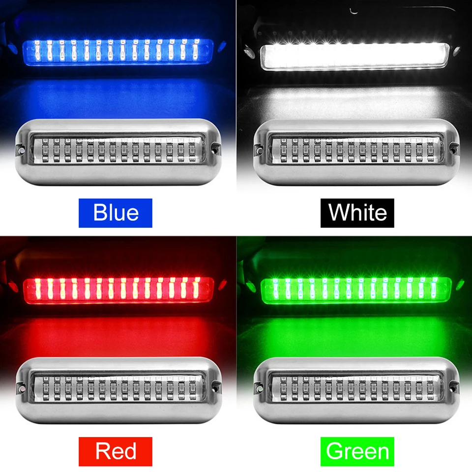 42-LED jachta pod vodou svetlo nehrdzavejúca oceľ SIGNAL SILDLEGIVE 10-30V NAHRADNÁ LAMP