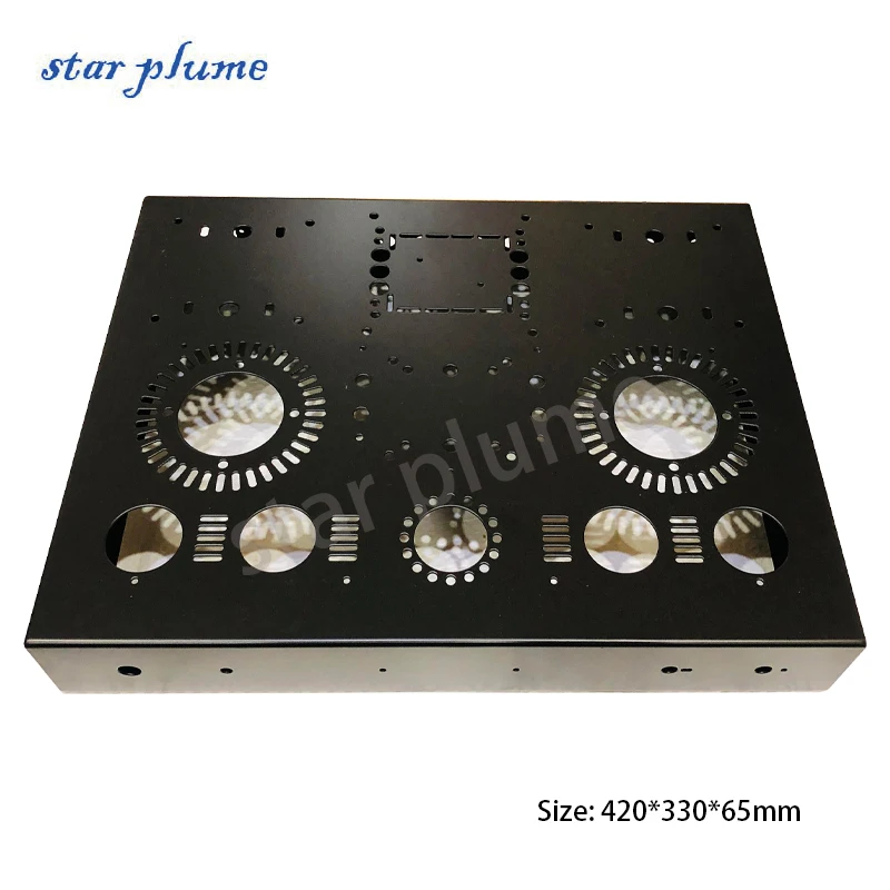 420*330*65 mm železo Výkonový zosilňovač puzdro Preamplifier puzdro 211/845/805