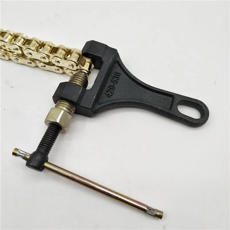 420 428 520 530 Motorcycle reťaz reťazca Odstránenie Splitter Motor Motor Rivet Núbenie nástroja 420-530