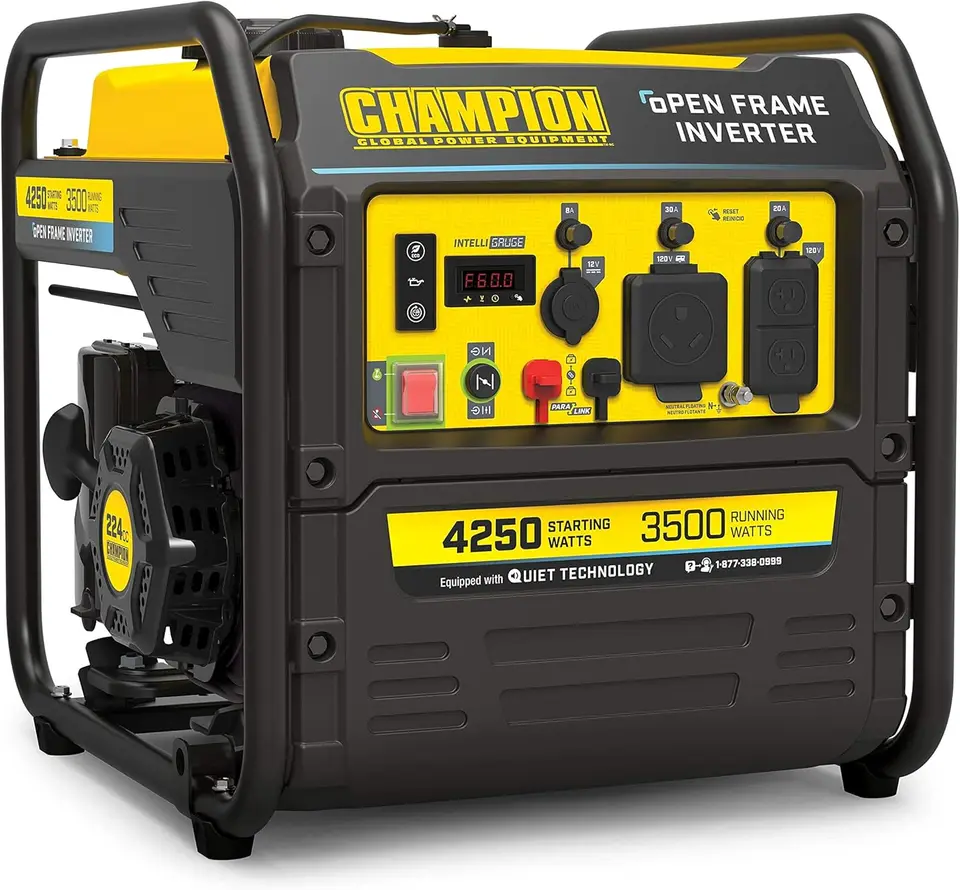 4250-watt RV pripravený prenosný generátor meniča otvoreného rámu s tichou technologickou ekonomikou šetrí palivo