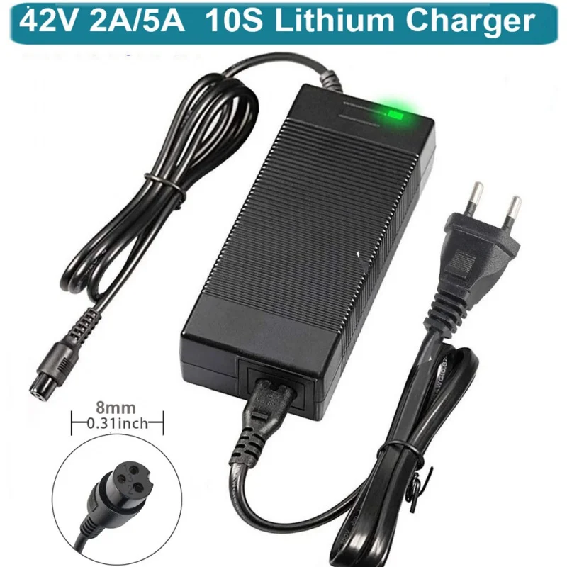 42V 2A 5A napájací adaptér s 8 mm mini 3-konektor