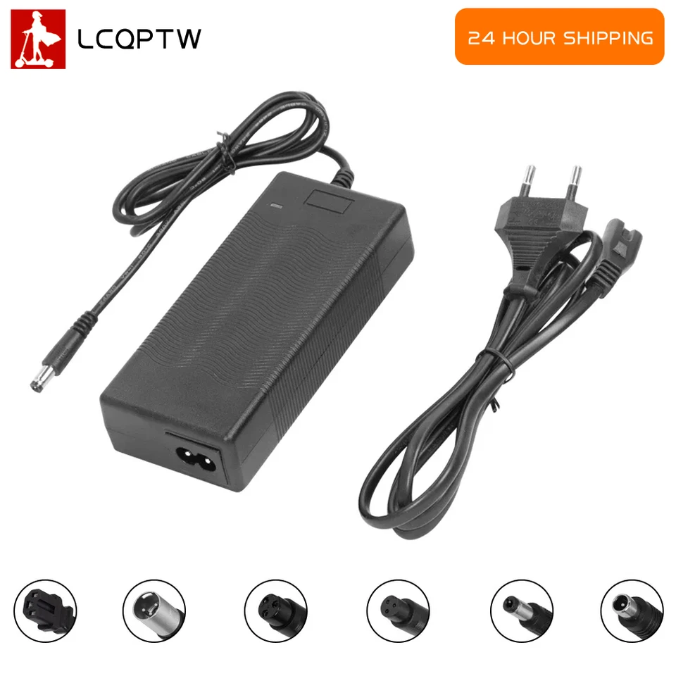 42V 2A nabíjačka batérií pre Xiaomi Electric Scooter M365 Pro 1S pre Ninebot ES1 ES2 ES4 nabíjačka so 6 príslušenstvom adaptérových káblov