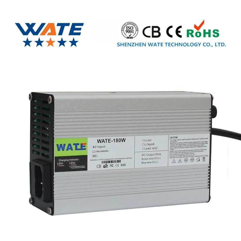 42V 4A nabíjačka 10S 36V Li-Ion Battery Nabíjanie DC 42V s chladiacim ventilátorom