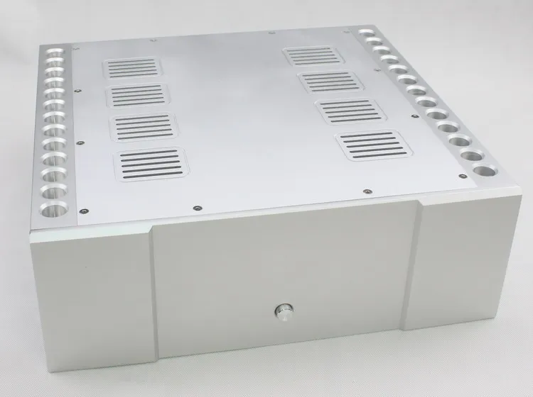430x150x410mm luxusná trieda podvozku DAC DAC Decoder Krytie strieborné hliníkové zvukové hudobné box