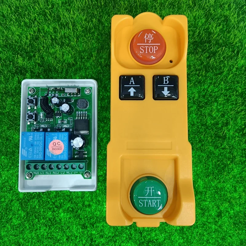 433 MHz bezdrôtové diaľkové ovládanie 12V 24V 36V 48V DC 2CH RELE RF RF RANGE RANEFIVER Vodotesný kvapkový vysielač prepínací