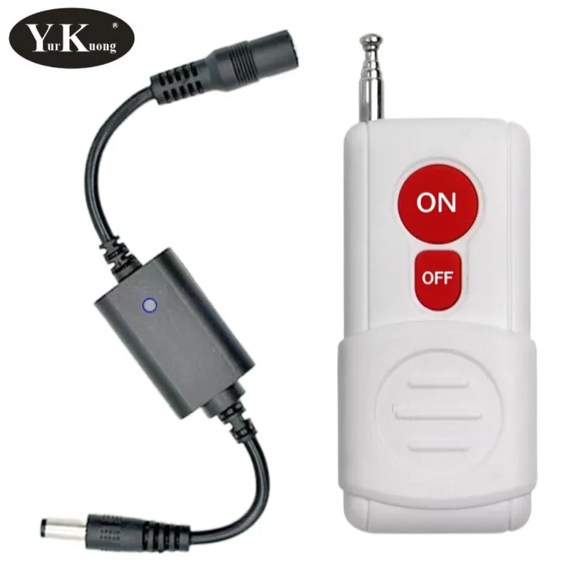 433 MHz DC 3,7V 5V 12V Wireless RF prepínač relé diaľkového ovládacieho prepínača napájanie OFF OFF LED LET -SLIGE REALT LAMP MICRO SWINT FAR