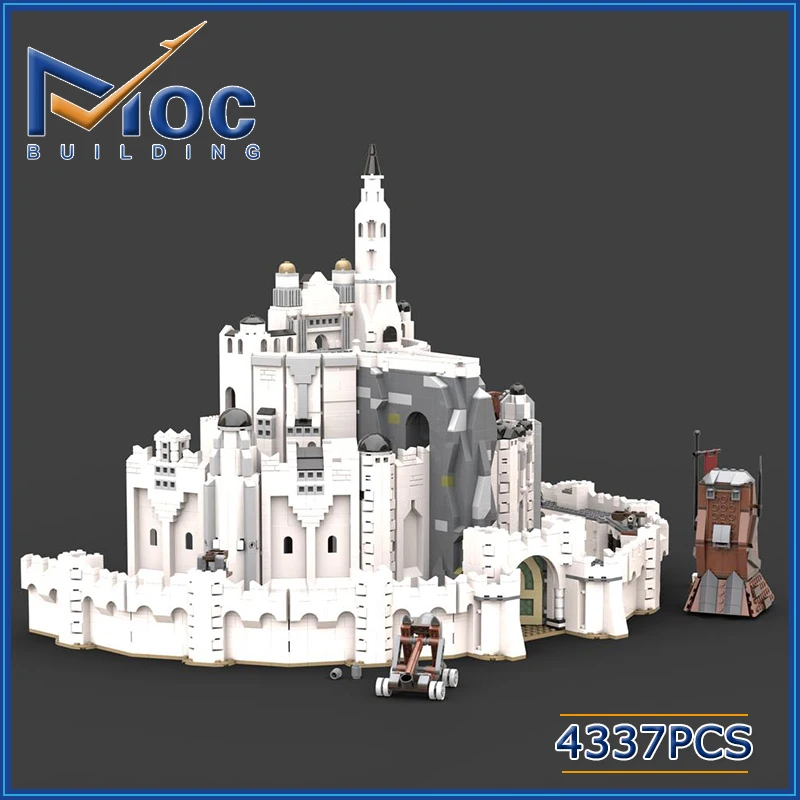 4337ks prsteňový filmový seriál The White City MOC Build Block Model Model Zhromaždenie tehál pre deti darček MOC-104144
