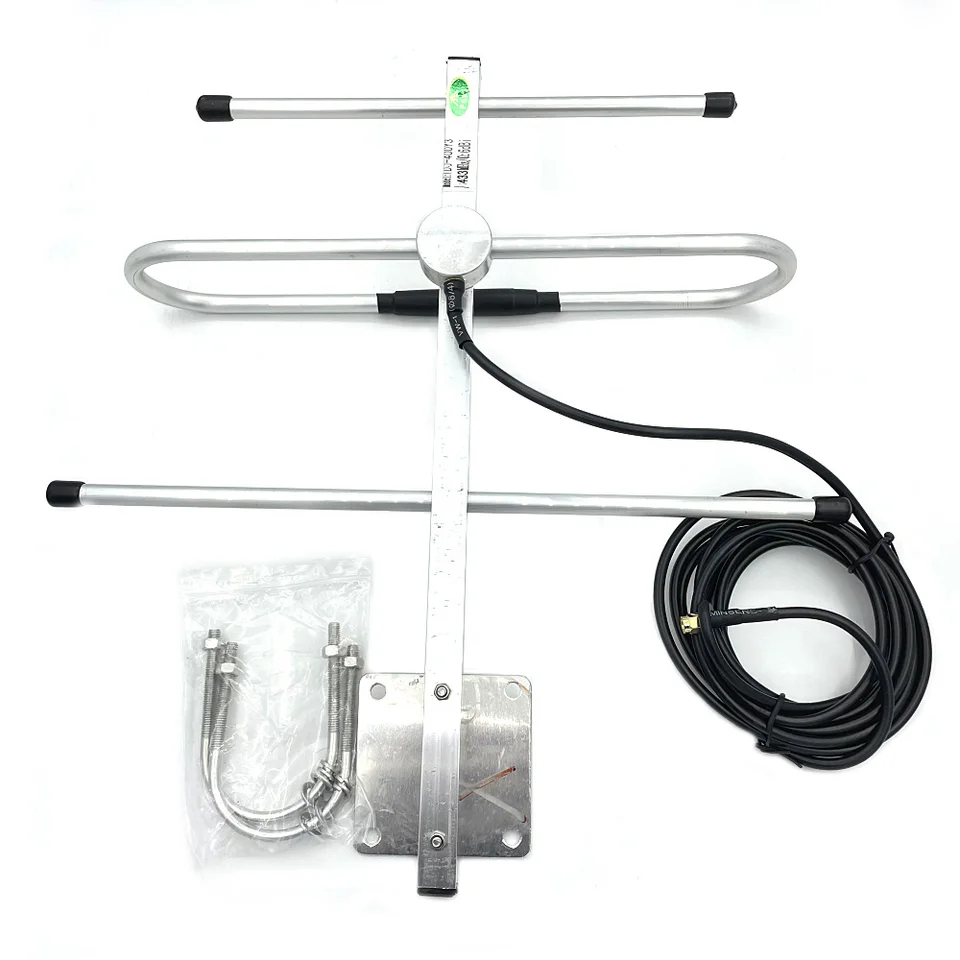 433MHz yagi anténa vonkajšia UHF 6DBI SMA Mužský konektor 3M kábel RG58 pre HAM Radio TH-UV8000D UV-82 UV-5R BF-888S