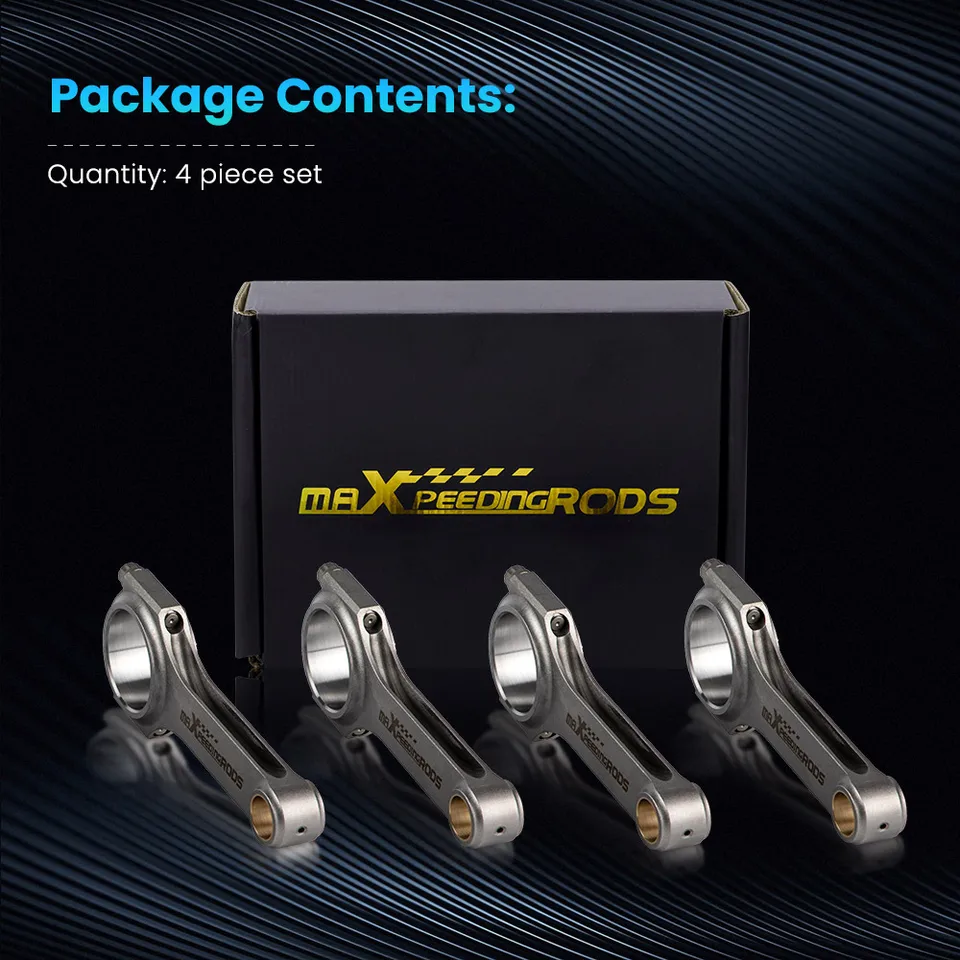 4340 Conrods for Audi VW 1,9L TDI PD90 PD100 PD115 Con Rods Bielle Arp Arp Háčové skrutky H lúče pre golf MK3 93-99 hatchback