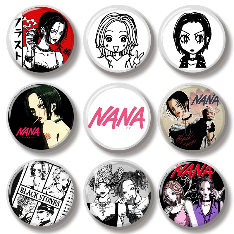 44 mm klasická anime postava Oosaki nana špendlík mäkký gombík šperky kreatívny odznak Broš