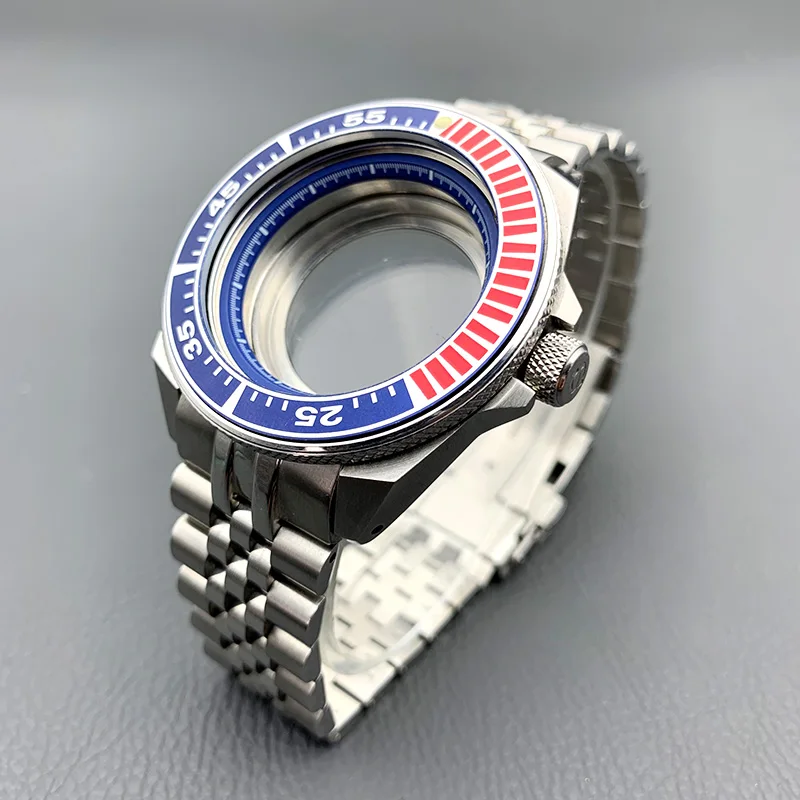 44 mm mod Samurai SRPE Case and Bracelet Fit Fit NH34 NH35 NH36 4R 7S26 Pohyb 20ATM Vodotesné hodinky a remienok