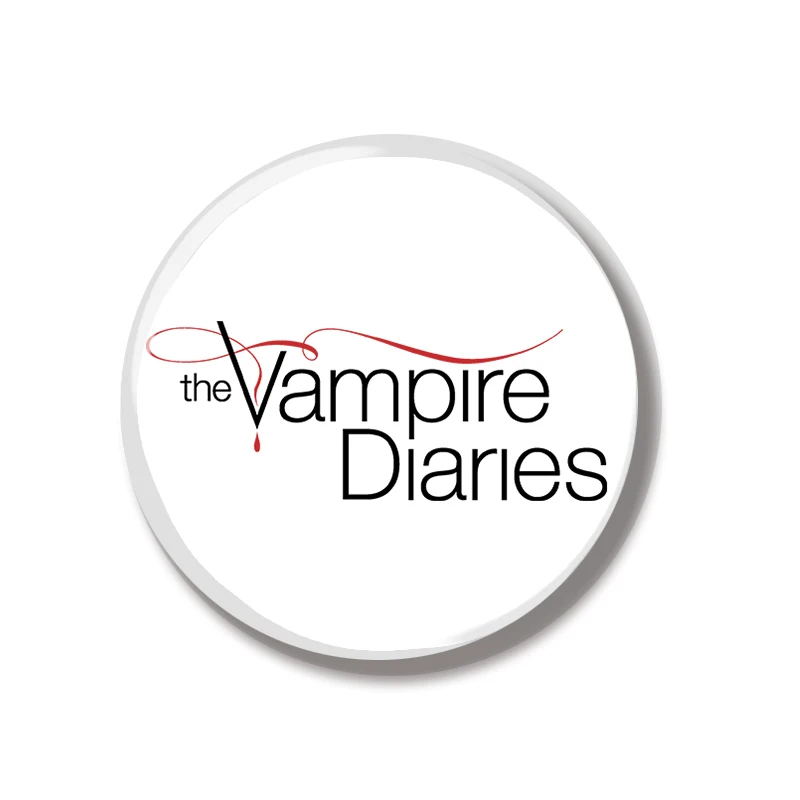 44 mm Vampire Diaries logo logo PIN Soft -gombík šperky kreatívne odznaky Karika